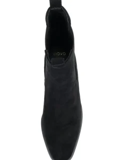 Novo Shoes DALTA Chelsea Ankle Boots - Black Suede