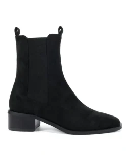 Novo Shoes DALTA Chelsea Ankle Boots - Black Suede
