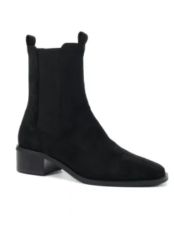 Novo Shoes DALTA Chelsea Ankle Boots - Black Suede
