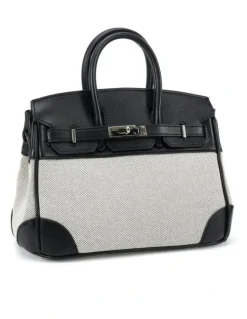 Novo Shoes Novo Shoes ADORA structured top-handle bag - Linen
