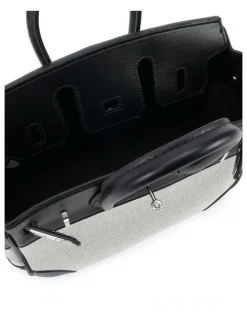 Novo Shoes Novo Shoes ADORA structured top-handle bag - Linen