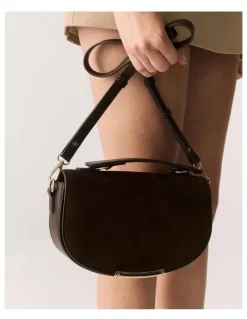 Novo Shoes Novo Shoes ANGELINA crossbody - Espresso Suede