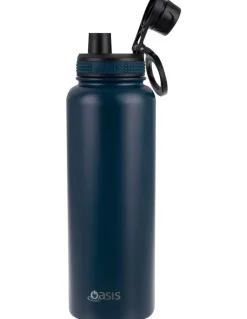 Oasis Double Wall Insulated Challenger Sports Bottle 1.1L in Navy