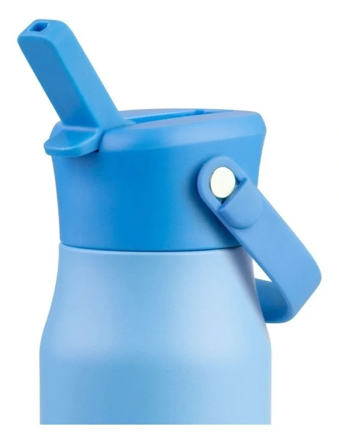 Oasis Double Wall Insulated Drink Bottle with Sipper 400ml in Blue
