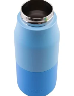 Oasis Double Wall Insulated Drink Bottle with Sipper 400ml in Blue