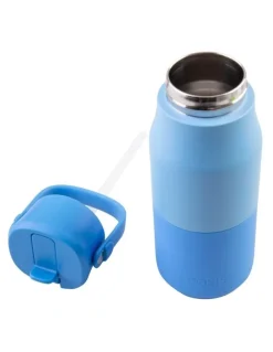 Oasis Double Wall Insulated Drink Bottle with Sipper 400ml in Blue