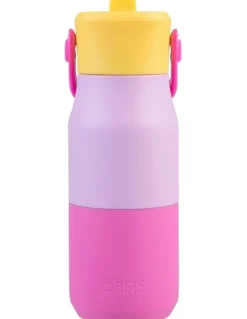 Oasis Double Wall Insulated Drink Bottle with Sipper 400ml in Multi