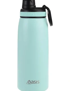 Oasis Double Wall Insulated Sports Bottle With Screw Cap Lid 780ml in Mint