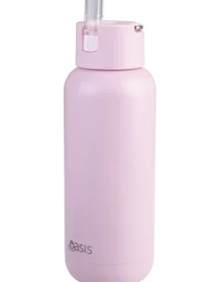Oasis Moda Ceramic Lined Stainless Steel Triple Wall Insulated Drink Bottle 1L in Pink