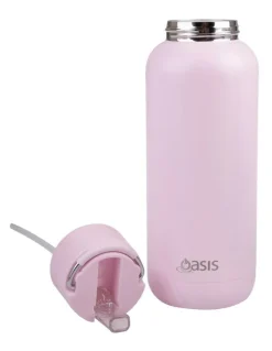 Oasis Moda Ceramic Lined Stainless Steel Triple Wall Insulated Drink Bottle 1L in Pink