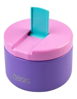 Oasis Stainless Steel Double Wall Insulated Food Flask 300ml in Mermaid Purple