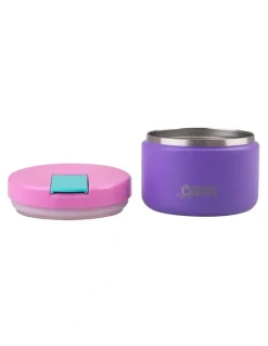 Oasis Stainless Steel Double Wall Insulated Food Flask 300ml in Mermaid Purple
