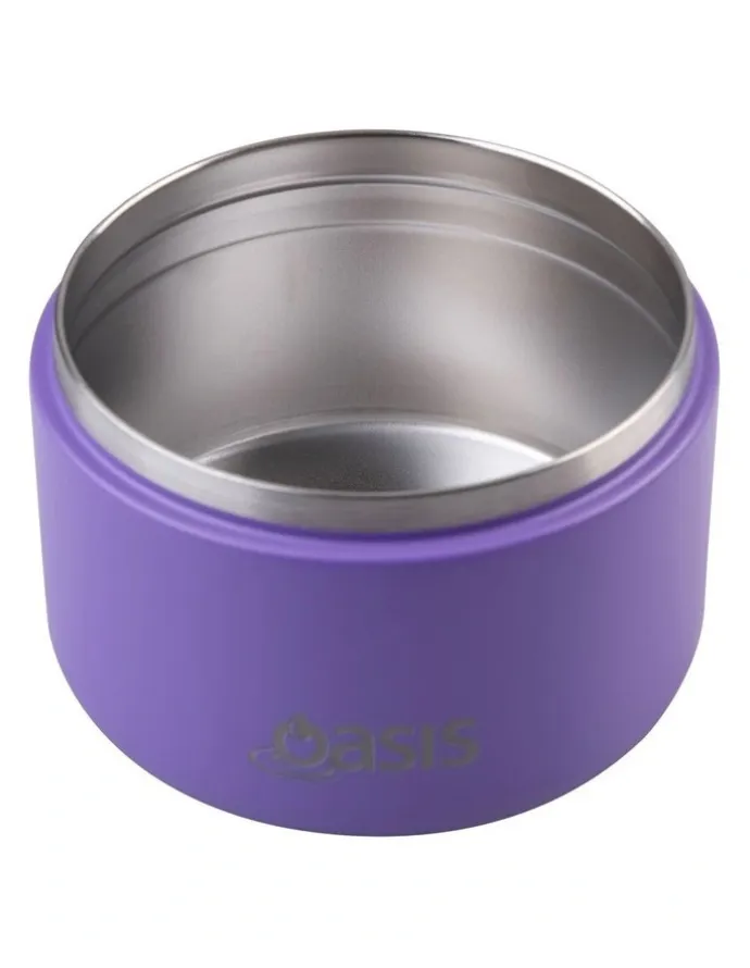 Oasis Stainless Steel Double Wall Insulated Food Flask 300ml in Mermaid Purple