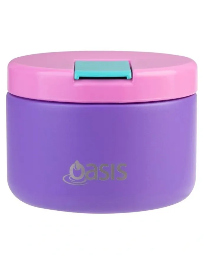 Oasis Stainless Steel Double Wall Insulated Food Flask 300ml in Mermaid Purple