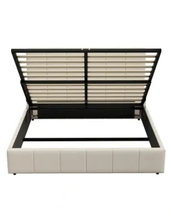 Oikiture Oikiture Bed Frame Double Size Beds Platform Gas Lift Storage Base VISH