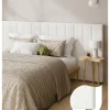Oikiture Oikiture Bed Frame Headboard Double Queen King Size Head Bedhead White Boucle