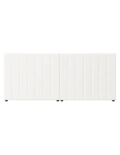 Oikiture Oikiture Bed Frame Headboard Double Queen King Size Head Bedhead White Boucle