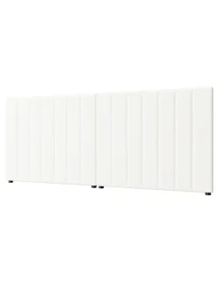 Oikiture Oikiture Bed Frame Headboard Double Queen King Size Head Bedhead White Boucle