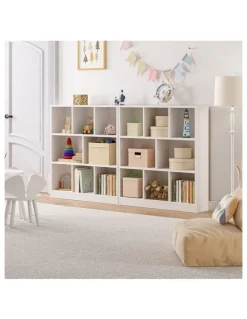 Oikiture Oikiture Bookshelf Bookcase Display Shelves Unit Storage Organizer Stand White