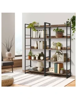 Oikiture Oikiture Display Shelf Storage Shelves Bookshelf Bookcase Stand Rack Cupboard
