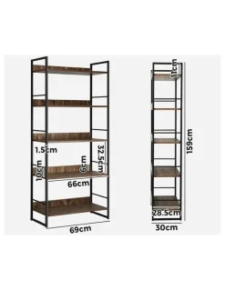 Oikiture Oikiture Display Shelf Storage Shelves Bookshelf Bookcase Stand Rack Cupboard