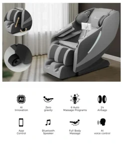 Oikiture Oikiture Electric Massage Chair Heated Recliner Zero Gravity Full Body Massager