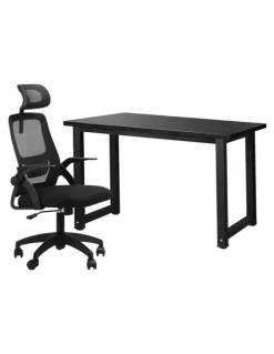 Oikiture Oikiture Home Office Desk and Chair Set