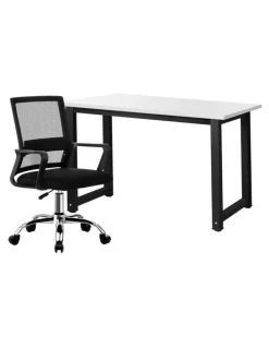 Oikiture Oikiture Home Office Desk and Chair Set
