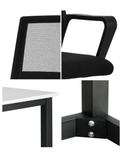 Oikiture Oikiture Home Office Desk and Chair Set