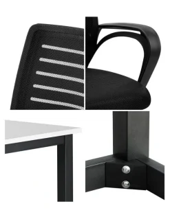 Oikiture Oikiture Home Office Desk and Chair Set
