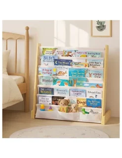 Oikiture Oikiture Kids Bookshelf Bookcase Children Magazine Rack Display Shelf Organiser