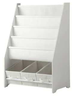 Oikiture Oikiture Kids Bookshelf Toy Storage Box Organiser Display Shelf DIY Storage Rack