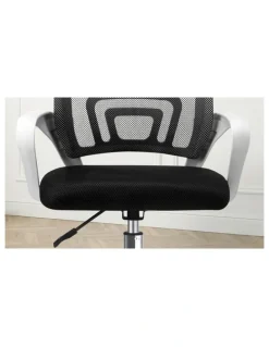 Oikiture Oikiture Mesh Office Chair Backrest White&Black