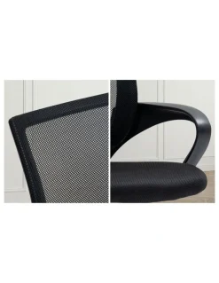 Oikiture Oikiture Mesh Office Chair Backrest Black