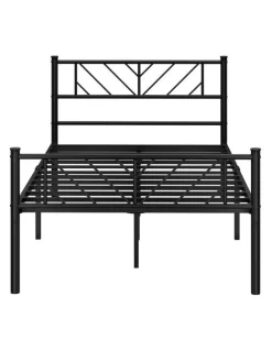 Oikiture Oikiture Metal Bed Frame King Single Bed Base Platform Black