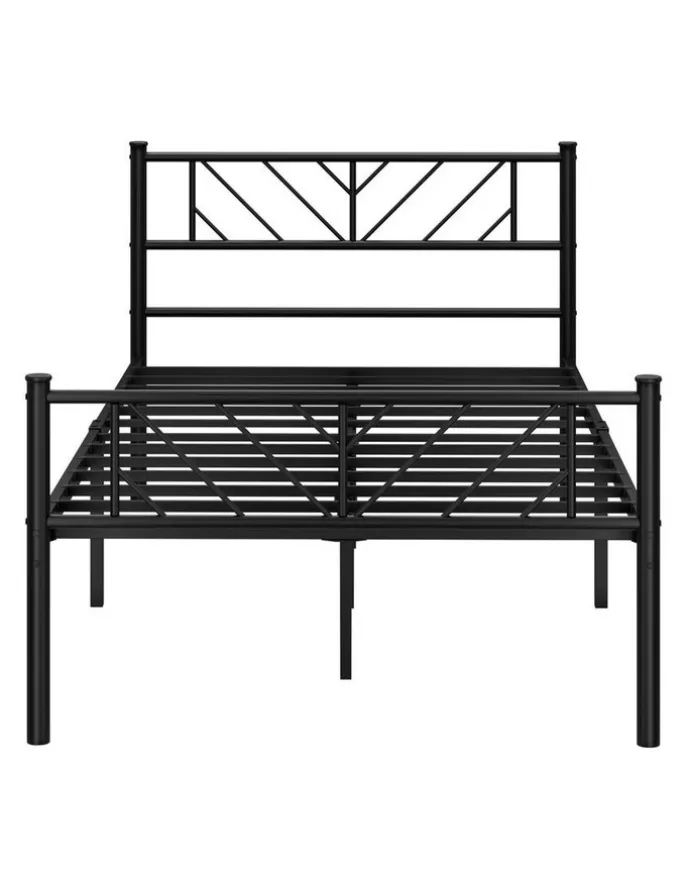 Oikiture Oikiture Metal Bed Frame King Single Bed Base Platform Black