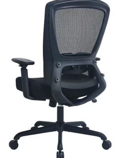 OOS Living Daisey Fabric Seat Task Chair in Black