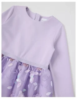 Origami Angelina Tutu Dress with Embellished Tulle in Lilac