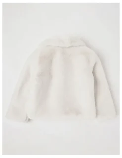Origami Eva Fur Coat in Vanilla