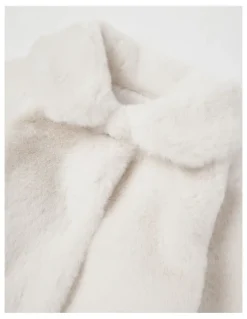Origami Eva Fur Coat in Vanilla