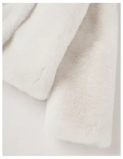 Origami Eva Fur Coat in Vanilla