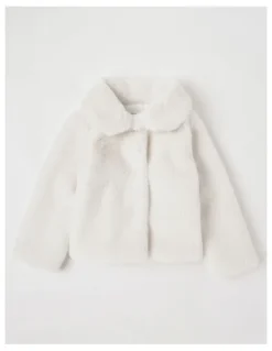 Origami Eva Fur Coat in Vanilla