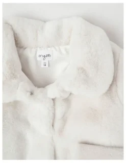 Origami Eva Fur Coat in Vanilla