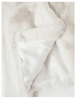 Origami Eva Fur Coat in Vanilla
