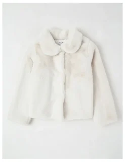 Origami Eva Fur Coat in Vanilla