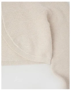 Origami Sophia Eyelash Knit Bolero in Cream