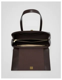 Oroton Etta Work Bag in Dark Chocolate