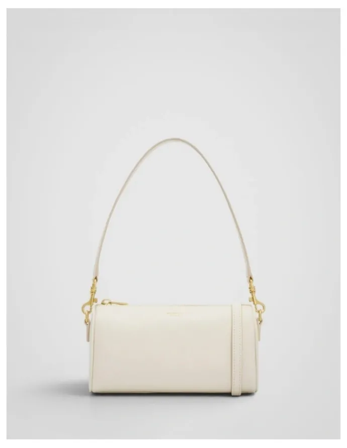 Oroton Harvey Baguette Crossbody in Cream