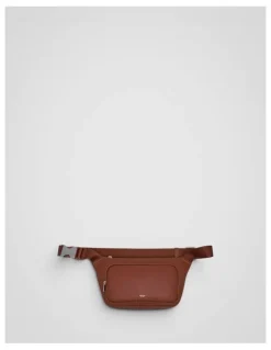 Oroton Larsen Sling Bag in SADDLE BROWN