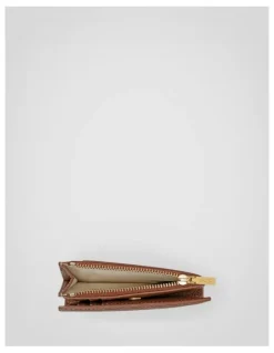 Oroton Margot Mini 10 Credit Card Zip Wallet in Whiskey